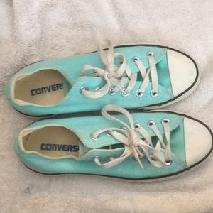 Aqua Converse sneakers